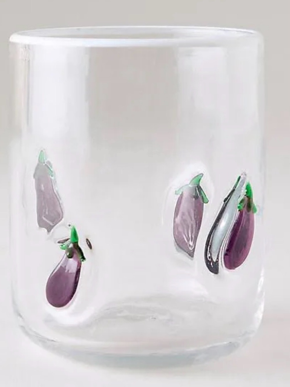 Anthropologie Eggplant 🍆 Icon Juice Glass